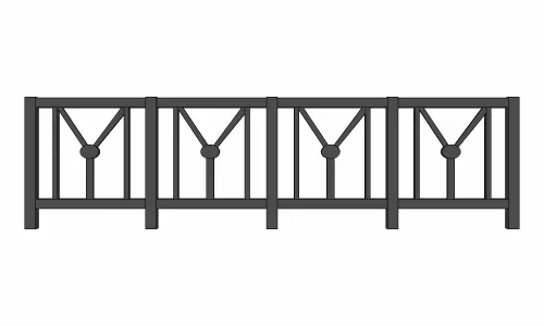 现代铁艺不锈钢栏杆围栏金属栅栏防护栏景观防护栏扶手围挡105