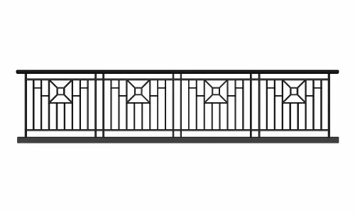 现代铁艺不锈钢栏杆围栏金属栅栏防护栏景观防护栏扶手围挡114