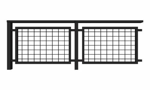 现代铁艺不锈钢栏杆围栏金属栅栏防护栏景观防护栏扶手围挡132