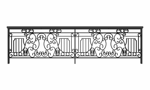 现代铁艺不锈钢栏杆围栏金属栅栏防护栏景观防护栏扶手围挡80