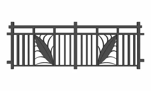 现代铁艺不锈钢栏杆围栏金属栅栏防护栏景观防护栏扶手围挡86