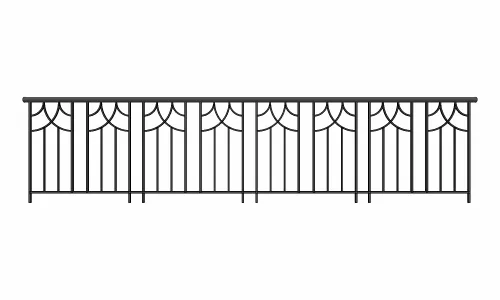 现代铁艺不锈钢栏杆围栏金属栅栏防护栏景观防护栏扶手围挡92