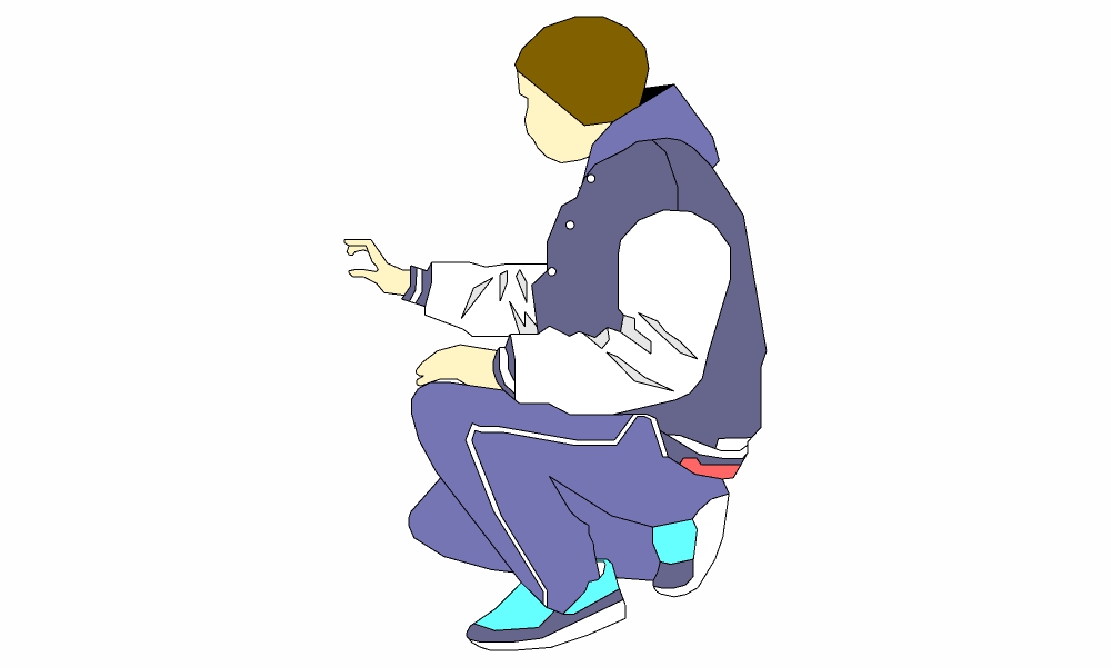 坐姿-男16