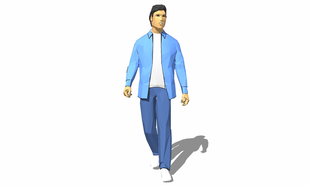 3D站走-男21