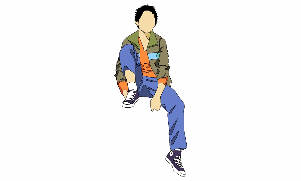 坐姿-男03