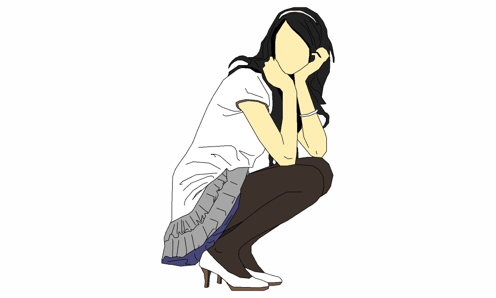 坐姿-女61