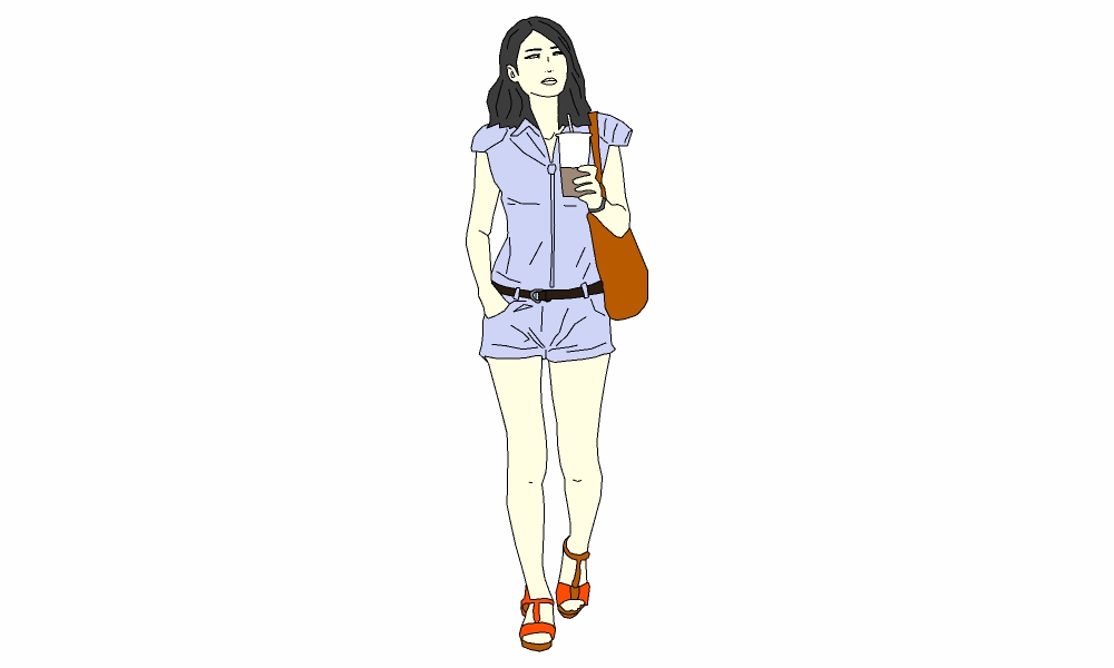 站走-女005