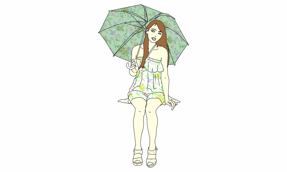 坐姿-女01