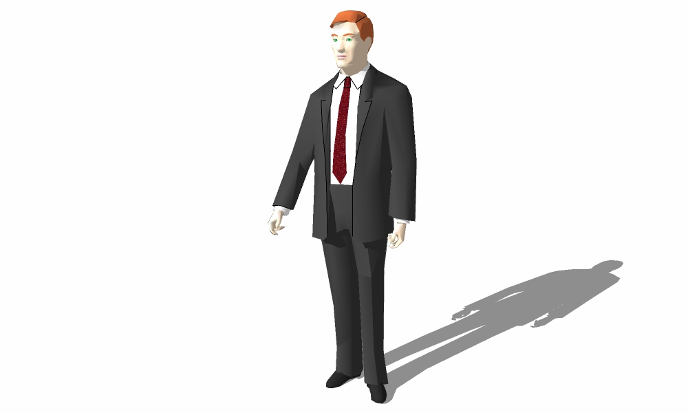 3D站走-男09