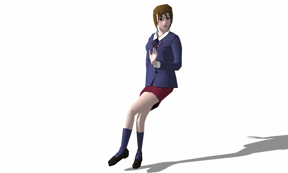 3D坐姿-女10