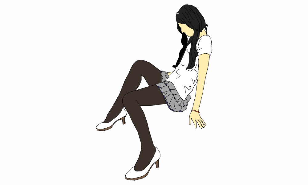 坐姿-女60