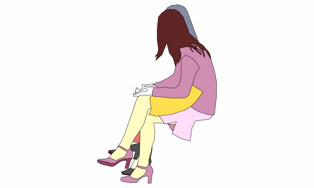 坐姿-女13