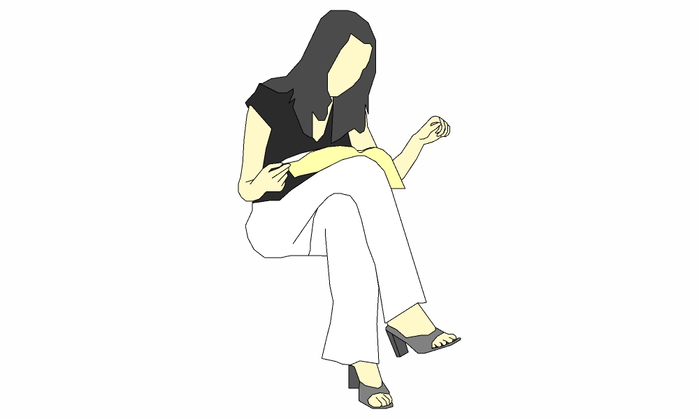 坐姿-女16