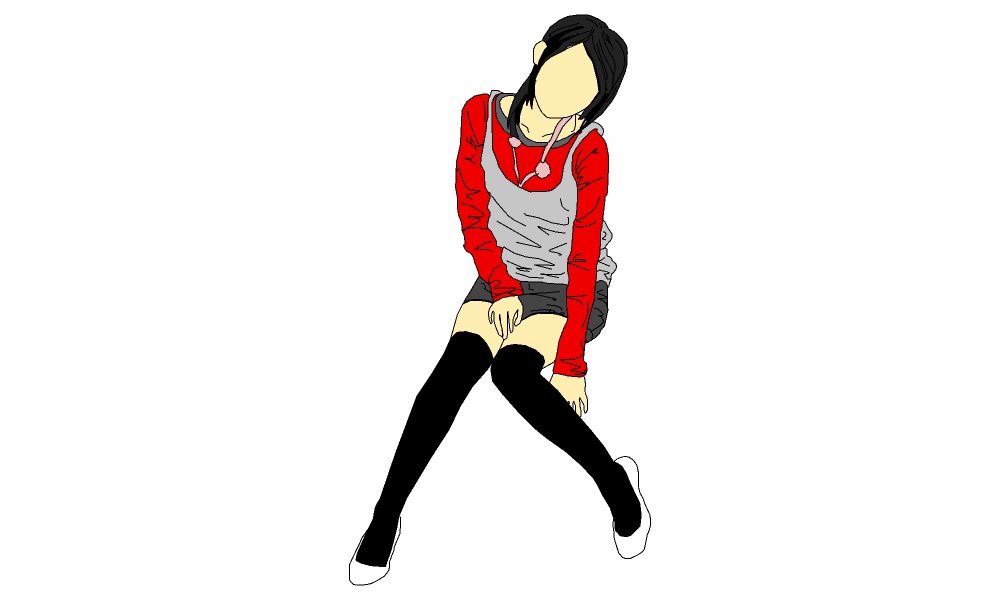 坐姿-女57