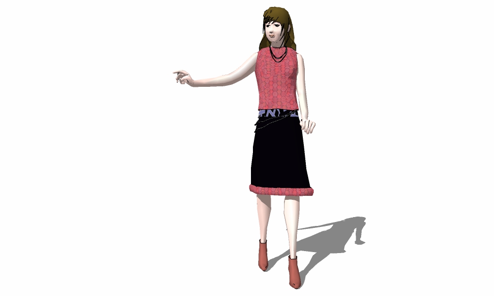 3D站走-女21