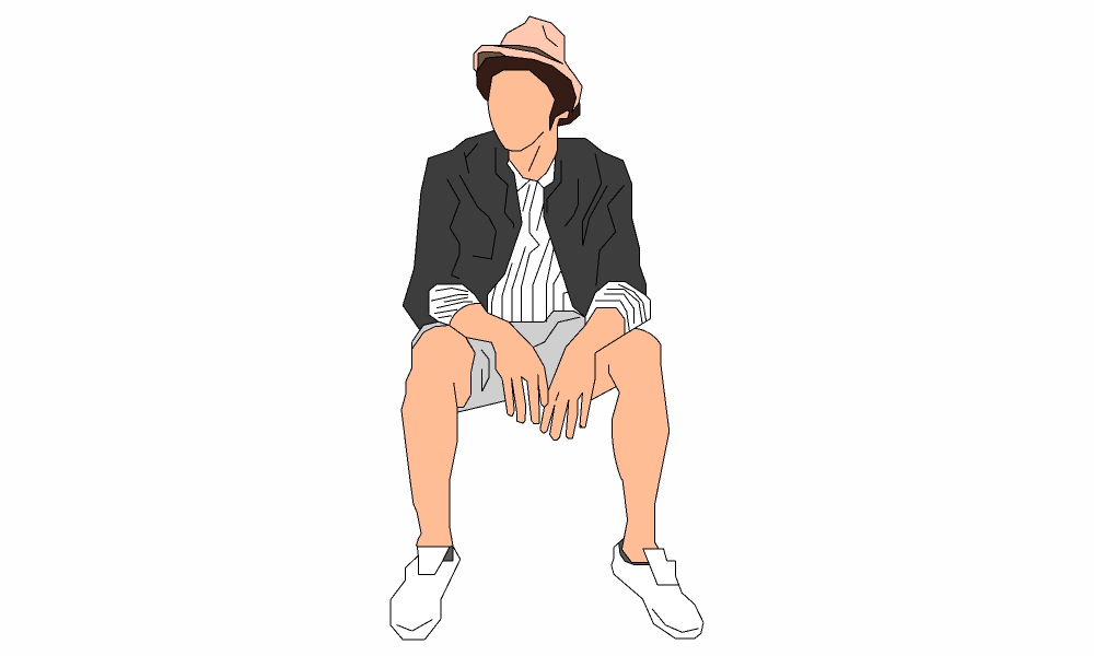 坐姿-男11