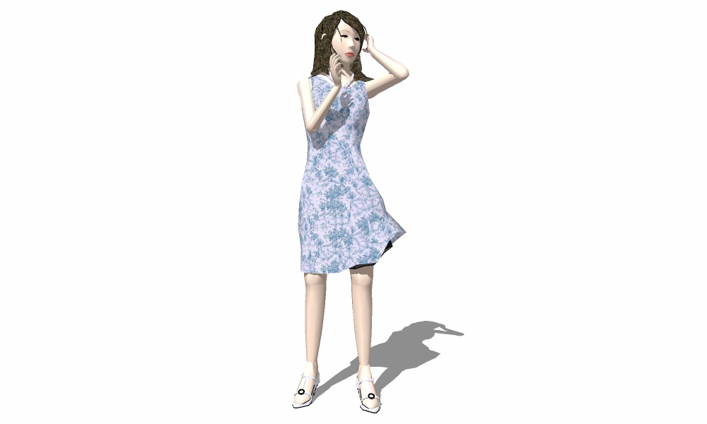 3D站走-女22