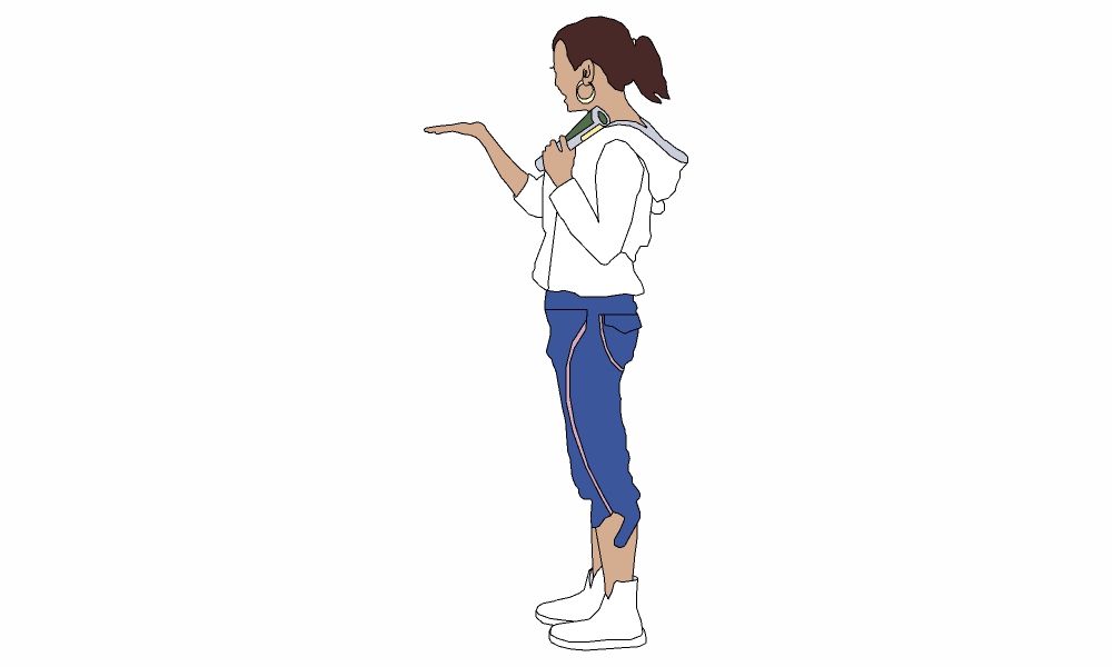 站走-女045
