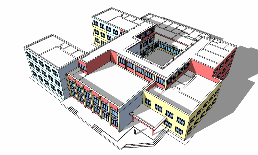 学校场景模型36