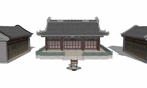 中式古建筑外观05