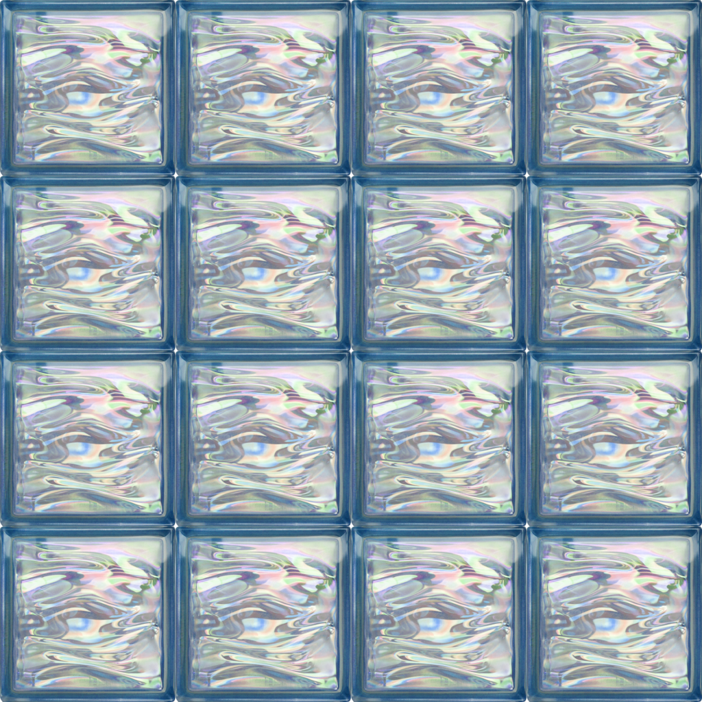 高清玻璃砖炫彩珍珠玻璃砖蓝色贴图