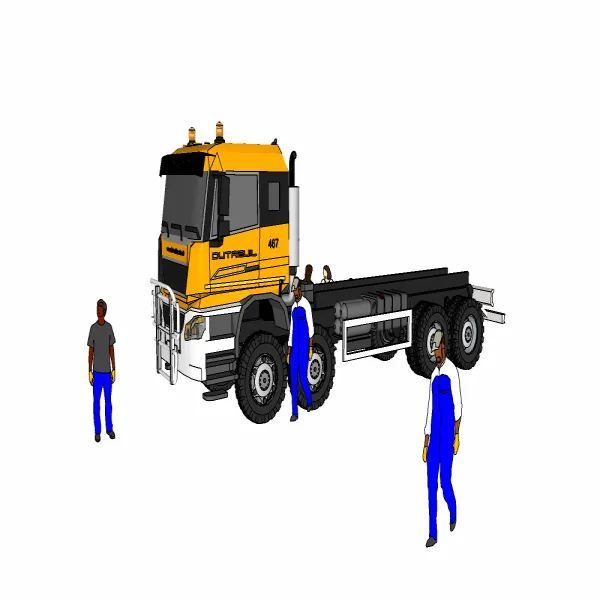 货车-推土车-施工设施-工程车54
