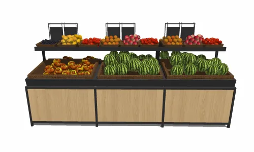 生鲜蔬果货架水果架展示架展示柜27