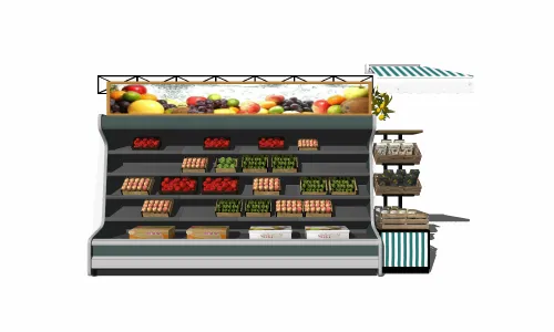 生鲜蔬果货架水果架展示架展示柜50