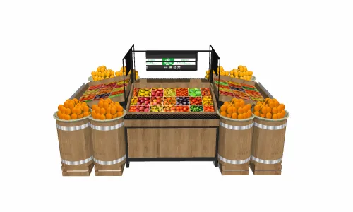 生鲜蔬果货架水果架展示架展示柜26